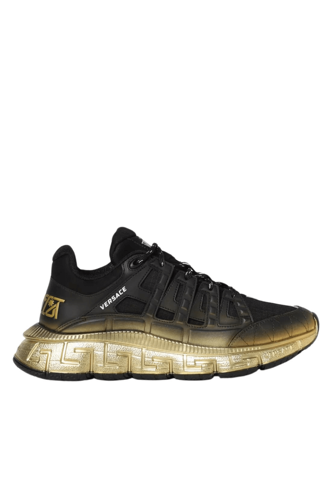 Versace Trigreca Black/Gold Man Sneakers