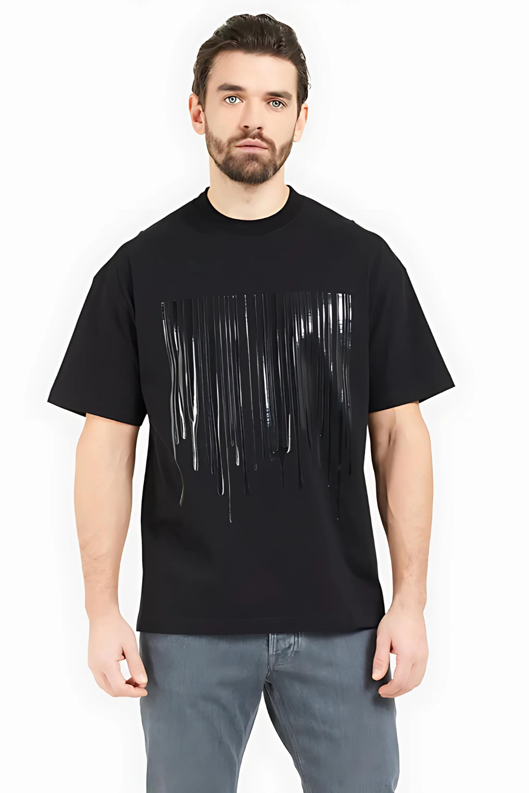 Vetements T-shirt Colour Black Barcode