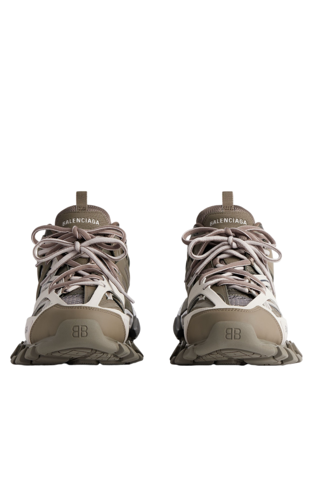 Balenciaga Comfortable Rubber Sole Flat Grey Dark Brown Sneakers