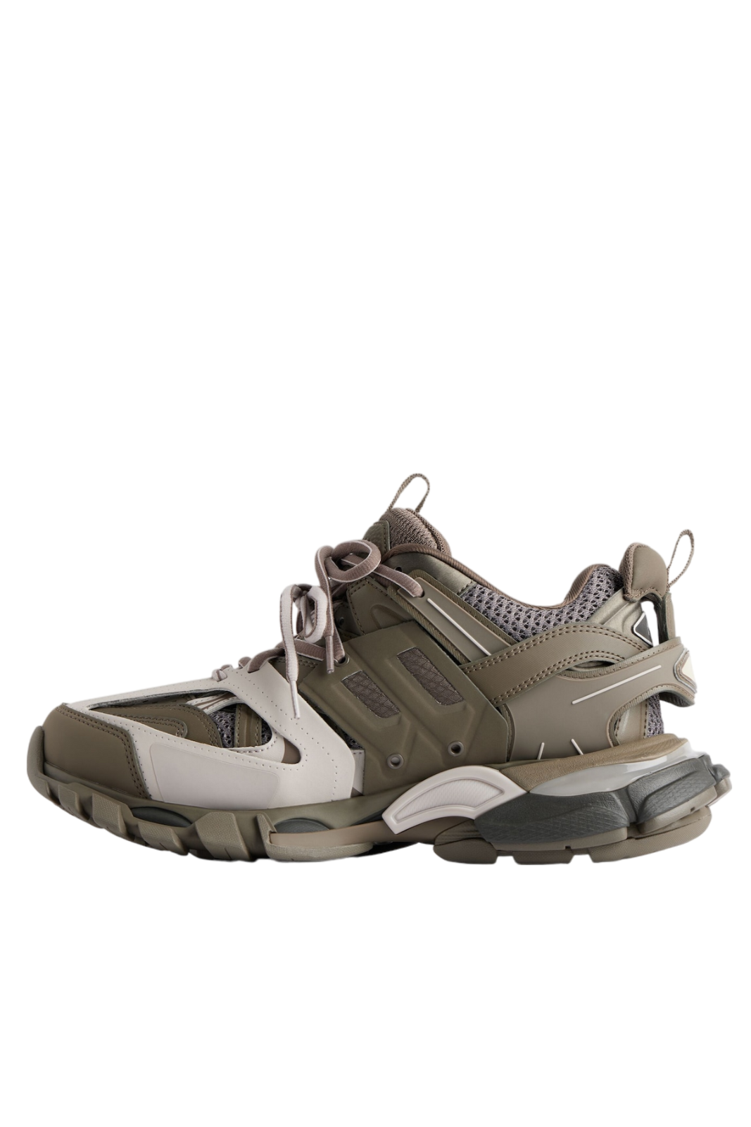 Balenciaga Comfortable Rubber Sole Flat Grey Dark Brown Sneakers