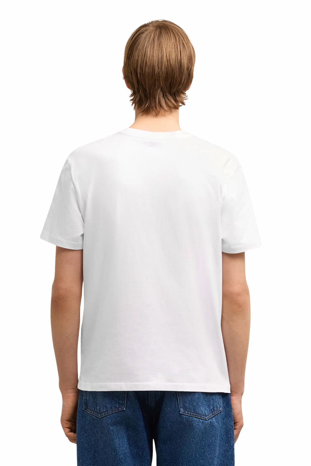 Ami Paris White Cotton Red Ami De Coeur Tshirt