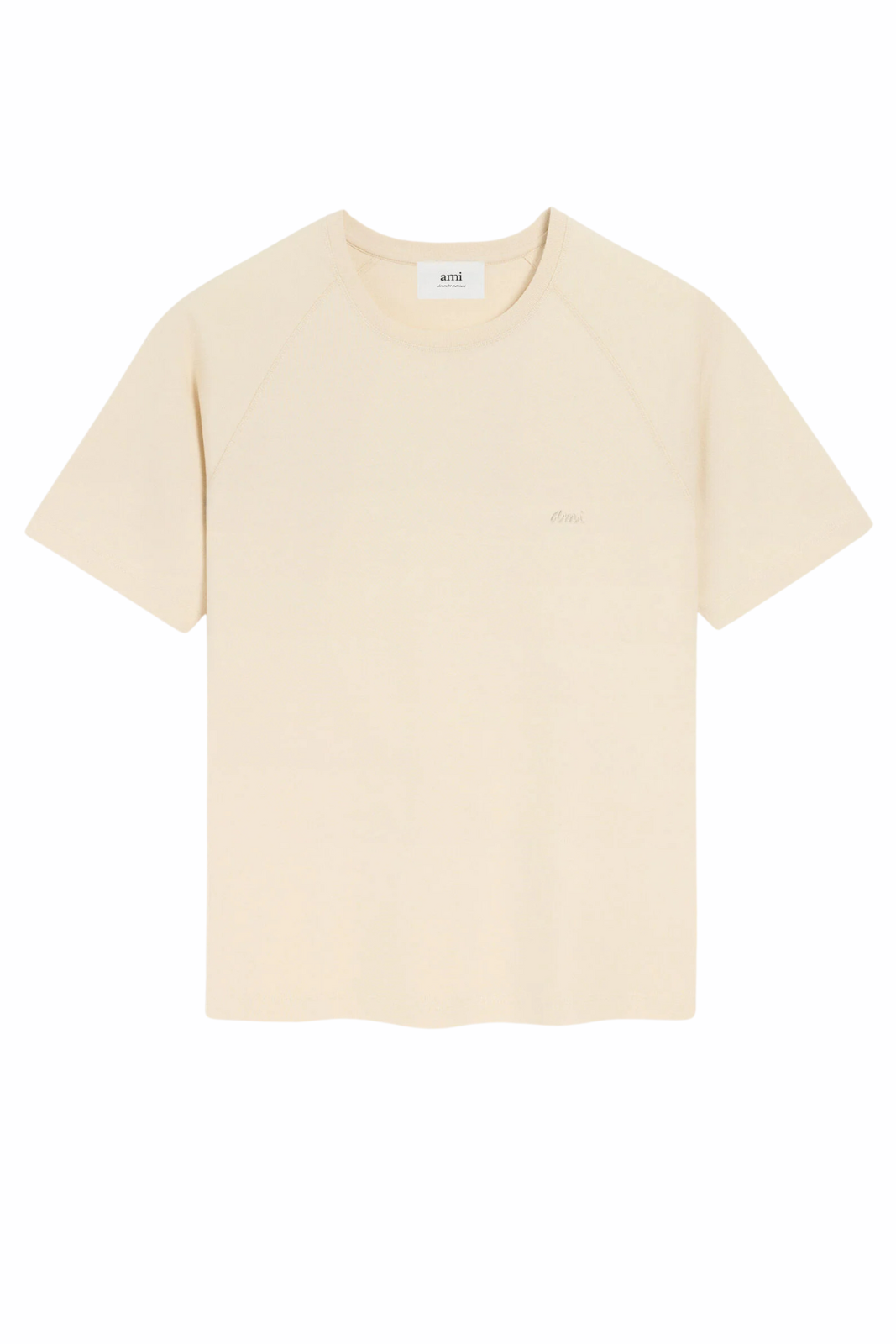 Ami Paris White Cotton Short Sleeves T-shirt