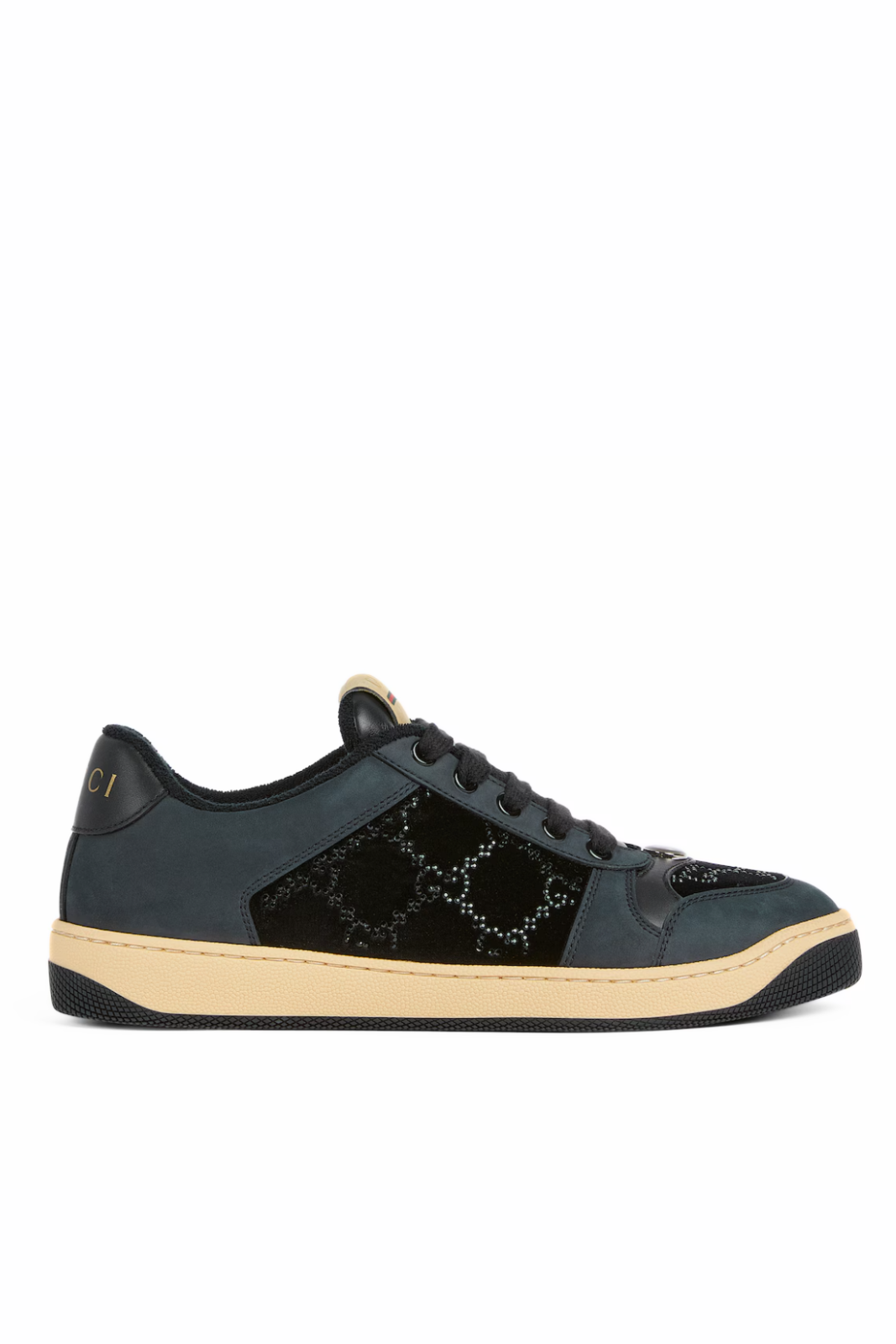 Gucci Women's GG crystal Screener trainers Black