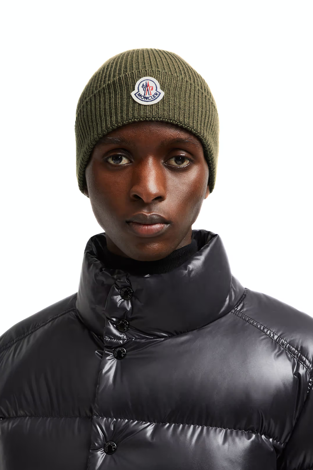 Moncler Wool Beanie Olive