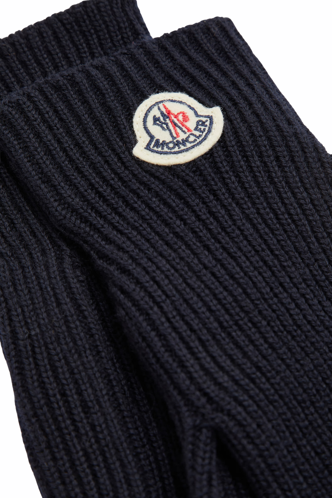 Moncler Wool Gloves Dark Blue