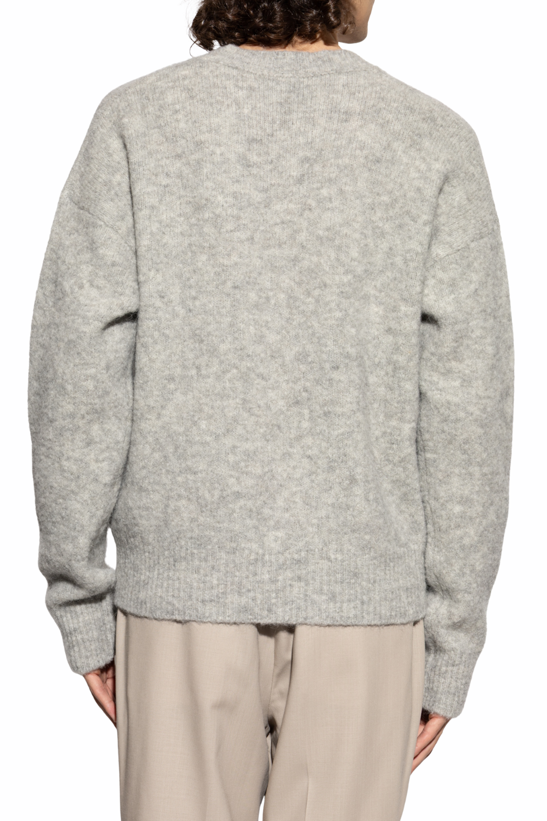 Ami Paris Ami Alexandre Mattiussi Grey Wool sweater with logo