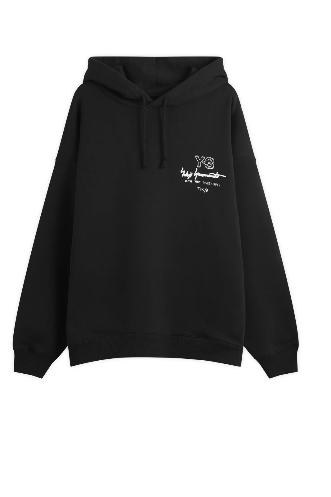 Y-3 Logo man Black Hoodie